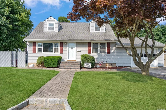 Charming Cape Cod in the heart of the Village in Lindenhurst. You feel the warmth of the house the minute you walk in. Hardwood floors through out, living room, formal dining room, kitchen, main bedroom w/WIC, 3 bedrooms, 2 full baths, 1 car garage, plenty of room in the basement, Refrigerator and washer 7 years old. Brand new boiler. Sold as is. Truly a special home not to be missed.