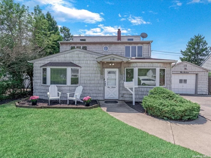 Ideally situated mid-block, this meticulously maintained colonial residence radiates a blend of comfortable charm and pride of ownership. Boasting approximately 2000 square feet of living space, this home caters well to larger families or those who enjoy hosting guests. Upon entering, you are greeted by a foyer with ample storage closets. The generously sized eat-in kitchen features stunning Anderson bay windows and a skylight that floods the space with natural light. Transitioning from the kitchen, the formal dining room seamlessly connects to the living room, where French doors lead to the bright and cozy sunroom. Additionally, this level includes a bedroom, an updated full bathroom, and a separate laundry room for added convenience. On the second floor, the spacious landing area leads to four nice-sized bedrooms each with amazing closets. The primary bedroom has a tastefully updated half bathroom and a generously sized closet. Access the full attic via pull-down stairs, perfect for storing seasonal items and much more! Then, step out to the back of the house to discover a serene retreat in the fully fenced backyard, complete with a covered patio and a hot tub (included as a gift). Located within walking distance of shopping centers, restaurants, bakeries, and a bowling alley, and just two blocks away from the community pool! Come and see for yourself what this beautifully expanded house has to offer!