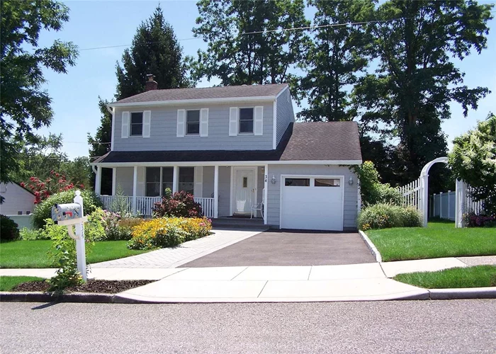 Welcome to this beautifully maintained colonial home featuring 3 spacious bedrooms and 1.5 baths. The home features an updated kitchen, showcasing Corian countertops and ceramic tile flooring. Enjoy the warmth of hardwood floors throughout, complemented by a cozy step-down den, perfect for relaxation and entertaining. This home is equipped with three ductless air conditioning units, ensuring comfort in every season. The living room, dining room, and kitchen are enhanced by modern hi-hat lighting, providing a bright and inviting atmosphere. On the second floor, you will find a generous storage room, and the ? unfinished basement offers additional potential for customization. A brand-new garage door, along with 12-year siding and roof, provide peace of mind and durability. Enjoy the benefits of updated Anderson windows, in-ground sprinklers, and a lovely deck for outdoor gatherings. Recent upgrades include a new driveway, walkway, stoop, and beautiful Porch, enhancing the home&rsquo;s curb appeal., Additional information: Appearance:Mint, Interior Features:Lr/Dr, Separate Hotwater Heater:Yes