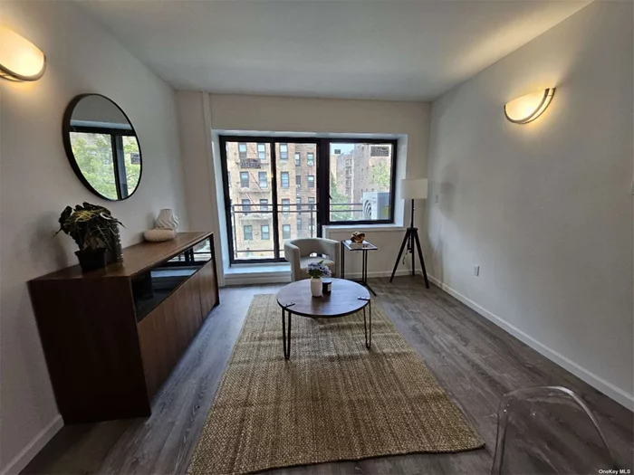 New Construction / 2023 on 64 Ave in Rego Park just steps to the M, R subway (63 Drive). Studio, 1BR, 2BR units available. Washer/Dryer in unit, private outdoor space. Parking Space Available. Hot water included in Common Charge/HOA.