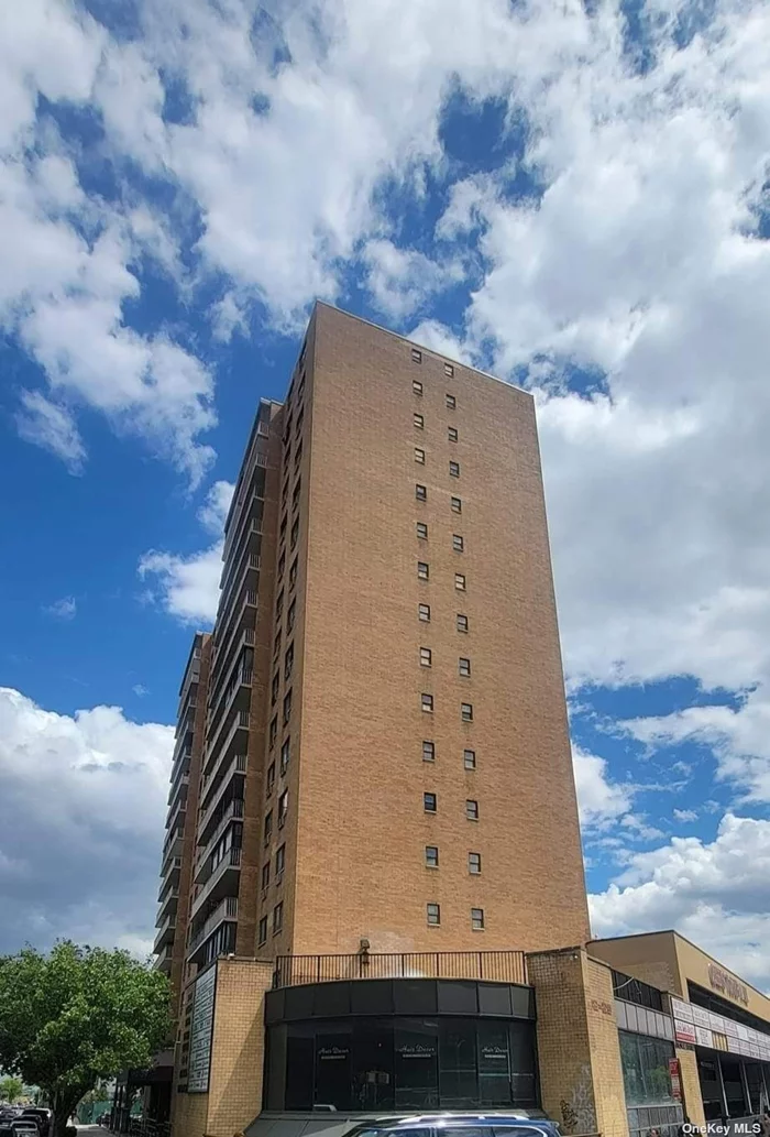 Deeded covered parking space for sale on Queens Boulevard.