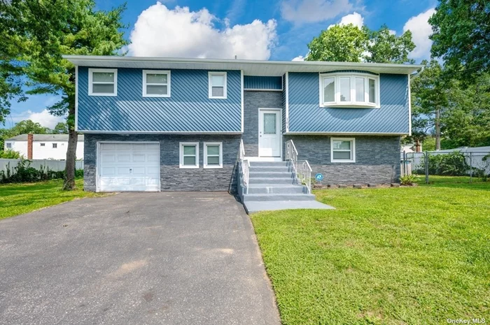 Beautiful 1 Family house Hi-Ranch located in West Babylon. Completely renovated, 5 Bedrooms, 2.5 Bathrooms Large Yard with above ground heated pool, wood deck, ready to move in