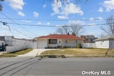 Welcome to this spacious single-family ranch home, perfectly situated on a 70x100 lot. This charming residence features a sunken living area, three bedrooms, and a full bathroom. The eat-in kitchen is bright and functional, enhanced by natural light streaming through its windows. Hard floors throughout offer durability and ease of maintenance. The property includes a partially finished basement with a utility room, providing extra space and versatility. While the home requires some TLC, it holds great potential for those looking to create their ideal living space. Conveniently located near shops and restaurants, this home offers both comfort and accessibility. Don&rsquo;t miss out on the chance to make this your own!