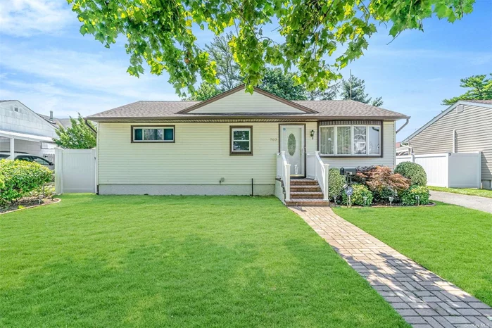 Welcome to your charming 4-bed, 2-bath ranch-style home, perfect for one-floor living. With first-floor bedrooms, a finished basement, and a detached one-car garage, this home offers both convenience and beauty. The low-maintenance landscaping, interlocking brick path, and vinyl fencing add curb appeal and privacy, ensuring your outdoor space is worry-free. Step inside to a bright living room, ideal for hosting friends, with an open layout that keeps the conversation flowing. The kitchen is a chef&rsquo;s delight, featuring stainless steel appliances, abundant cabinetry, and pot lights that accentuate the room&rsquo;s beauty. Warm wood-tones in the floors add charm throughout the home. The spacious bathrooms showcase beautiful tilework, while the backyard deck and barbecue area invite you to enjoy outdoor living. With new appliances, a finished basement, and a turnkey condition, this home is ready for you. Follow your heart and turn the key - right here- in the front door to your beautiful future.