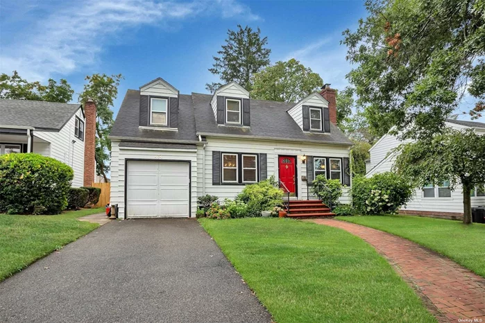 This delightful Cape Cod home sits mid block on an oversized property that is 291 feet deep. This home features 3 bedrooms, 1.5 bathrooms, a formal dining room, an eat in kitchen, a formal living room with wood burning fire place, a den that overlooks the backyard, gas appliances, a single car attached garage, and a finished basement.