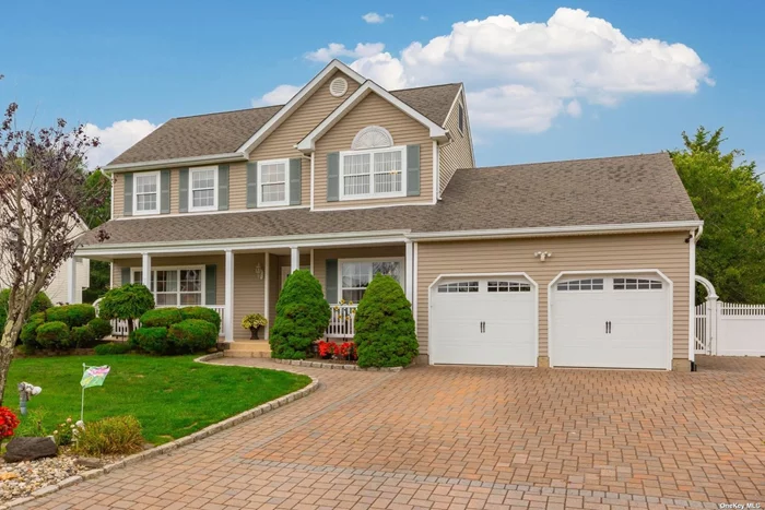 Welcome to this beautiful Colonial with covered porch nestled on over 1/3 of an acre within the prestigious Summerfield Gated Community. This 3-bedroom, 2 1/2-bathroom home has been thoughtfully expanded, enhancing both the living room and the primary bedroom from the original builder&rsquo;s floorpan. Approaching the home, you&rsquo;re greeted by a charming paver driveway that accommodates a minimum of 3 cars. Inside, the large open concept kitchen has granite countertops, 42 wood cabinets, newer stainless-steel appliances, and ceramic tile flooring. The kitchen overlooks the family room, which features an impressive cathedral ceiling adorned with skylights, a large custom mirror, and a cozy triple-sided gas fireplace that can be enjoyed from the den and living room. Throughout both the den and living room, low maintenance wood grain ceramic tiles enhance the spacious open concept. For entertaining, a formal dining room connects seamlessly to the kitchen&rsquo;s butler pantry. The generously sized primary bedroom offers 2 extra-large closets and an adjacent full bathroom with a granite counter, which can easily be converted back into a primary suite bath. The 2nd bedroom with a large loft, 3rd bedroom, walk in storage and 2nd full bathroom with tub complete the second floor. New sliding glass doors in the kitchen flood the space with natural light and provide easy access to the backyard oasis. Here, a Trex deck, custom-built gazebo, pergola, in-ground sprinklers, paver pathways, and privacy landscaping create the perfect outdoor retreat for relaxation and entertainment. The finished basement holds tremendous potential with a large custom built bar and plenty of additional space. The home is equipped with central air and central vacuum for convenience. Recent updates include a new hot water heater, newer appliances, Anderson patio slider, garage doors, and a front storm door. This move-in ready home allows you to immediately enjoy all the Summerfield amenities, including a clubhouse with a gym, pool, tennis and basketball courts, pickle ball, a playground, splash park, sand volleyball court, 2 guard houses ensuring security and a licensed daycare facility. HOA Fee $285