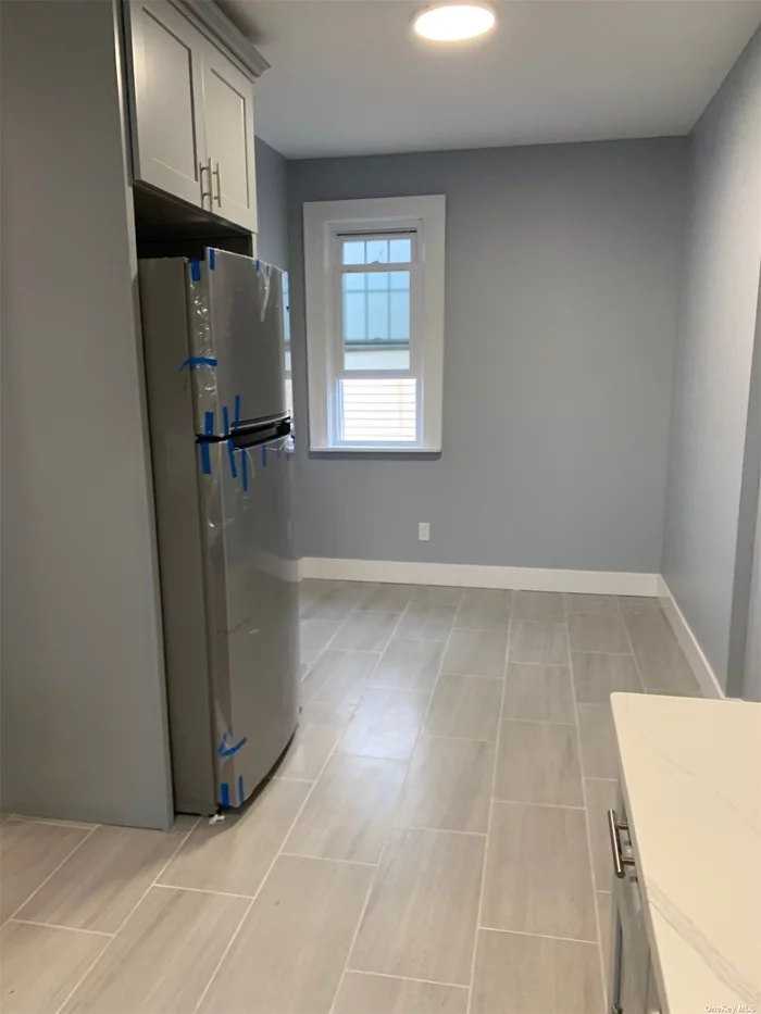 Beautiful huge 3 bedroom apartment on 2nd floor. New kitchen with stainless steel appliances new cabinets and tile floor. 2 Modern bathrooms. Mster bedroom Hardwood floors throughout . No laundry in apt. Tenant pays gas and electric. very small pet will be considered