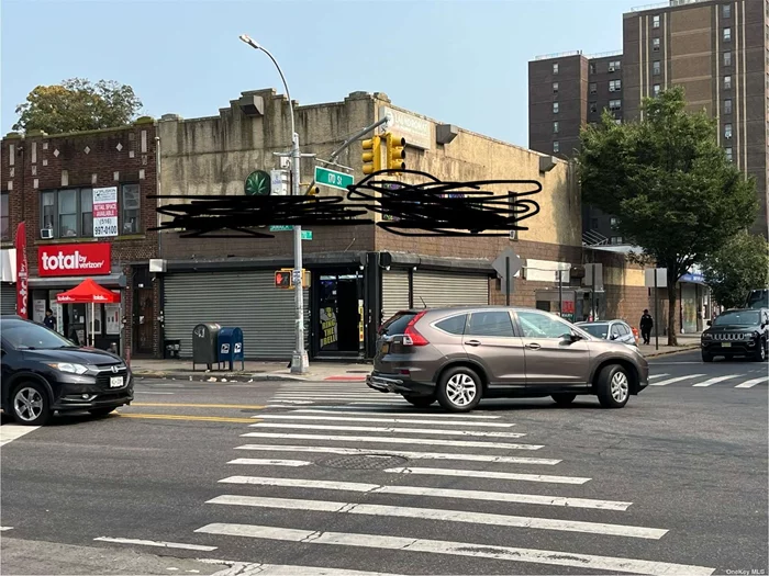 About 2700 sf store front located at the corner of 170th St and Jamaica Ave, with about 1550 sf basement, high ceiling in the basement. busy commercial street. customer should verify all information during showing.