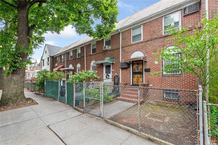 Lovely attached single family brick house closed to Broadway & Northern Blvd in Woodside. 1 minute walking distance to M & R Subway Station - Northern Blvd and quickly connect to Manhattan. The house has good mantienance, the boiler/hot water tank are newly. The new hardwood floor of living room as seen, front and back entrance, addtional entrance of the basement. Big detached garage with CO. The building size is about 18X30X2=1, 080 sqft with 540 sqft finished basement. The property tax is about $560 a month. High Zoning R5 and closed to all. Easy to show.