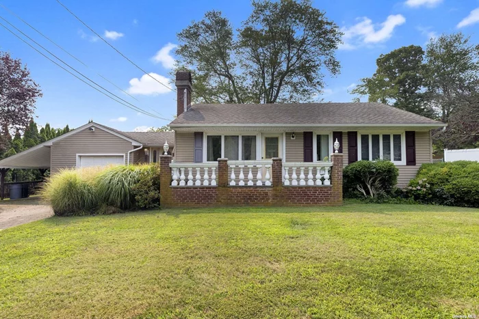 Cozy Ranch with Large Yard. Enjoy this 3 Bedroom 1 Bath Ranch with Front Porch, Additional Porch in Yard overlooks yard & In Ground Gunite Pool (currently Winterized). Home features a Living Room with Wood Burning fireplace, Eat in Kitchen with sliding glass door to Porch and yard, 3 bedrooms, Full Bath with Bathtub, and a Full Unfinished basement.