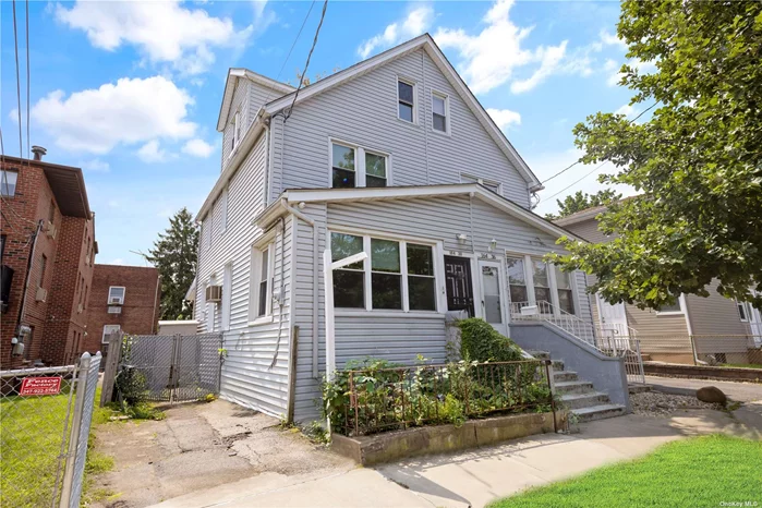 Charming Semi-Attached Home with Endless Potential in Fresh Meadows! This classic semi-attached home is brimming with potential for those looking to create their dream space. While some renovations are needed, this property offers a fantastic opportunity to design a beautiful residence in a desirable neighborhood. The first floor welcomes you with a spacious living room, formal dining room, a functional kitchen, and a convenient half bathroom. From here, step out into your private backyard, perfect for outdoor entertaining or gardening. Upstairs, you&rsquo;ll find three comfortably sized bedrooms and a full bathroom, offering plenty of space for a growing family. The finished attic is a versatile space that can be used as an office, playroom, or extra storage. The partially finished basement provides additional storage options and possibilities for further customization. This home features oil heating, a private driveway, and sits on a lot size of 22x100 with a building size of 14x30. Annual taxes are $5, 387. Don&rsquo;t miss out on the chance to transform this house into your dream home in the heart of Fresh Meadows!