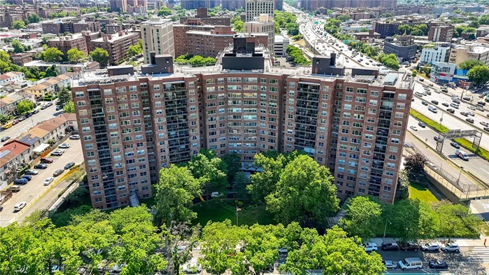 First thing you&rsquo;ll notice when you enter this apartment is the unobstructed water views from the large wall to wall windows. Experience living at The Fairview Coops in Forest Hills, Queens, with this stunning Junior 4 co-op on the 10th floor of this high rise building. This spacious unit boasts breathtaking views of Meadow Lake from both bedroom windows and From the private terrace, perfect for soaking in the serene surroundings. Inside, you&rsquo;ll find a well-designed layout featuring a large living room and dining area, large walk-in closets, and bedrooms with expansive windows. Central air conditioning and heat provide for year-round comfort. No need to worry about parking this unit comes with an assigned indoor parking spot available immediately. Residents enjoy a host of amenities, including an outdoor pool, beautifully landscaped grounds, and various recreational facilities. The building also offers 24-hour doorman service and on-site security, ensuring peace of mind. Nestled right next to Flushing Meadow Park, this co-op is the epitome of city convenience with a tranquil, park-like setting. Don&rsquo;t miss the opportunity to make this exceptional residence your new home..