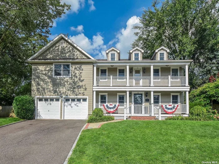 Discover this beautifully appointed Center Hall Colonial, ideally located in a sought-after neighborhood close to everything you need. Nestled in a peaceful cul-de-sac, this fully renovated home features a state-of-the-art kitchen with high-end appliances, flowing effortlessly into an inviting living room and den-perfect for entertaining. The side yard is an entertainer&rsquo;s dream. The home is filled with luxury finishes from top to bottom. The oversized primary suite is a relaxing retreat, featuring a Trey Ceiling, plenty of natural light, and a luxurious en-suite bathroom. Three additional spacious bedrooms share a well-designed bath, and the upstairs laundry room adds convenience. The home also includes a workout room and a finished partial basement. Plus, you&rsquo;re just moments from the LIRR, making it both practical and stunning. Located in the North Shore School District.