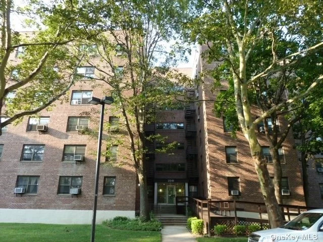 Sale may be subject to term & conditions of an offering plan. Beautiful 1 bedroom co-ops. window in kitchen and bathroom, Hardwood floors throughout. low maintenance includes water, cooking gas, Heating and property tax. Features amenities include Gym, Pool, tennis court, playground. Parking spot is available for rent $60. very convenient to transportation and shopping.