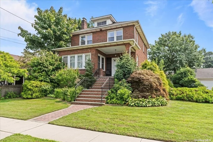 Move right in to this super well maintain brick side hall colonial on a double lot! Endless opportunity for expansion. 3 bedrooms on one level. Large finished basement. Updated kitchen and bathrooms. Central air, super low taxes!