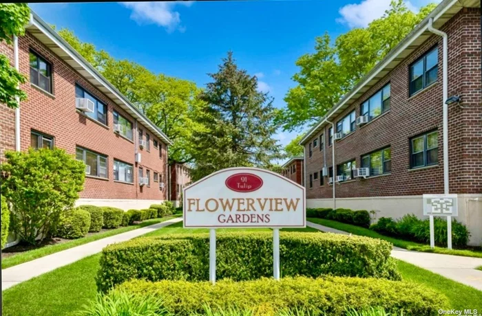 Welcome to beautifully landscaped Flowerview Gardens in Floral Park Village! Spacious studio unit on 3rd Floor. Updated efficiency kitchen w/Stainless appliances and granite counters, living room w/custom, built-in Cherrywood Murphy bed and custom cabinetry, dining area and full bath. Lots of closets for storage. Convenient to Laundry Bldg., LIRR, Library, Post Office, Shops and Restaurants nearby.  Enjoy Floral Park Recreation Center w/pool complex. Move-in Ready! Buy-in fee 2.5% paid by purchaser at closing.