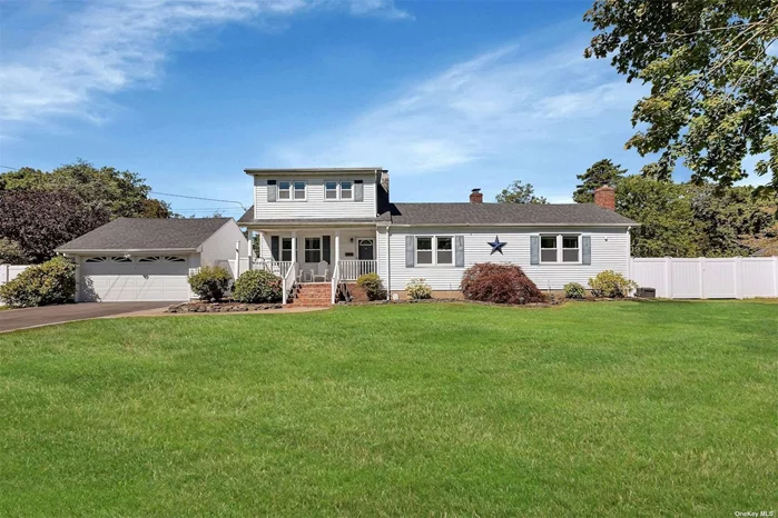 SUPERB LOCATION ON A QUIET DEAD END STREET, THIS EXPANDED CAPE COD STYLE HOME IS JUST A CHARMER. POISED ON A HALF ACRE LOT, SET BACK FROM THE ROAD WITH LONG PRIVATE DRIVEWAY, LEADING YOU TO THE WELCOMING FRONT PORCH. ONCE INSIDE, THE ENTRY FOYER CONNECTS TO THE BANQUET SIZED FORMAL DINING ROOM WITH FIREPLACE, AND ADJACENT GRAND FAMILY ROOM WITH CATHEDRAL CEILINGS AND A SECOND FIREPLACE. THESE SPACES ARE JUST PERFECT FOR ENTERTAINING. THE UPDATED EAT IN KITCHEN IS A BRIGHT SPACE WITH GLASS SLIDERS TO THE REAR YARD. THE FIRST FLOOR HAS A LAUNDRY ROOM WITH HALF BATH. UPSTAIRS ARE THREE BEDROOMS, THE LARGEST SERVING AS THE PRIMARY BEDROOM, PLUS A FULL BATHROOM. TURN KEY HOME WITH SPECTACULAR GROUNDS, FEATURING A REAR DECK AND FENCED YARD. DON&rsquo;T MISS THIS ONE.