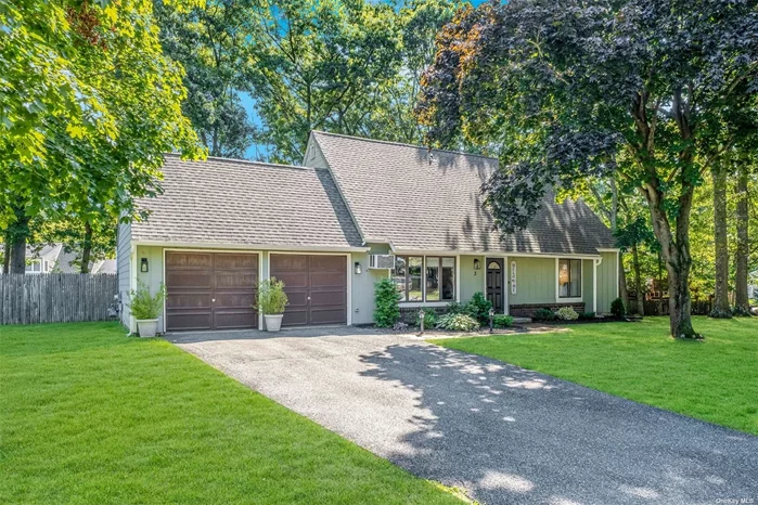 Welcome to 3 Sun Valley Drive in Coram, NY! This charming 4-bedroom, 2-bathroom farm ranch offers the perfect blend of comfort and style. Step into the inviting living room, where vaulted ceilings create a spacious, airy atmosphere. The living room seamlessly flows into the attached dining room, making it ideal for both everyday living and entertaining. The home features a cozy eat-in kitchen, perfect for enjoying casual meals with family and friends. The property is beautifully manicured, showcasing pride of ownership at every turn. Step outside to a new, large deck that overlooks the serene backyard, offering an ideal spot for outdoor gatherings or simply relaxing in your own private retreat. Additional features include a convenient 2-car garage, providing ample space for parking and storage. Located in a desirable Coram neighborhood, this home is a true gem, offering both comfort and convenience. Don&rsquo;t miss the opportunity to make 3 Sun Valley Drive your new home!