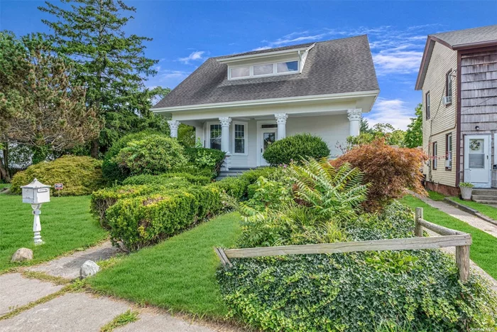 Step into charm with this beautifully renovated golden oldie in Patchogue Village! This classic gem blends historic allure with modern comforts, featuring a spacious interior that showcases its timeless character. The home boasts four large bedrooms, elegant hardwood floors seperate laundry room, primary en-suite and a sunlit living area. The freshly updated kitchen and bathrooms offer contemporary style while retaining vintage charm. The expansive three-car garage provides ample space for vehicles and storage. Enjoy the blend of old-world charm and new-world convenience in this delightful house, perfect for making cherished memories.Close to town. Don&rsquo;t miss the opportunity to call this Patchogue Village beauty your new home!