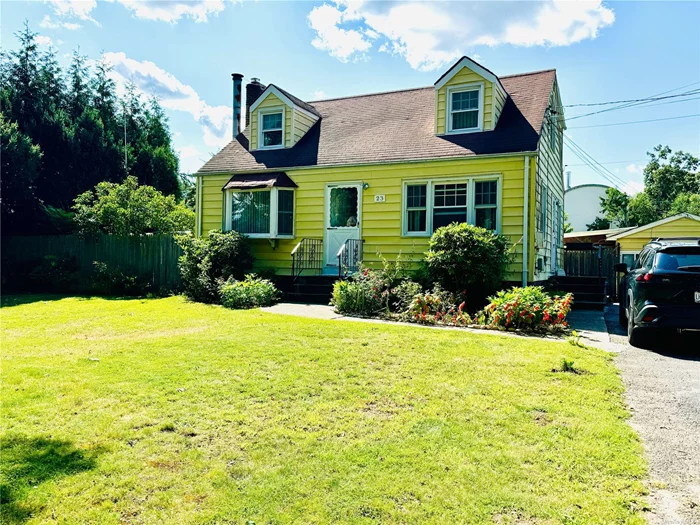 Whole house on a huge lot with two full bathrooms, 3 bedrooms, kitchen, dining room, living room, and partially finished basement.