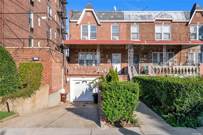 2 Family brick Semidetached well-maintained property in the heart of Woodside. Very convenient location. Full Fin Basement parking, garage, pvt driveway,  Backyard, Family room, New roof,  New washer dryer. Close to M, R, #7 train and LIRR, supermarket.