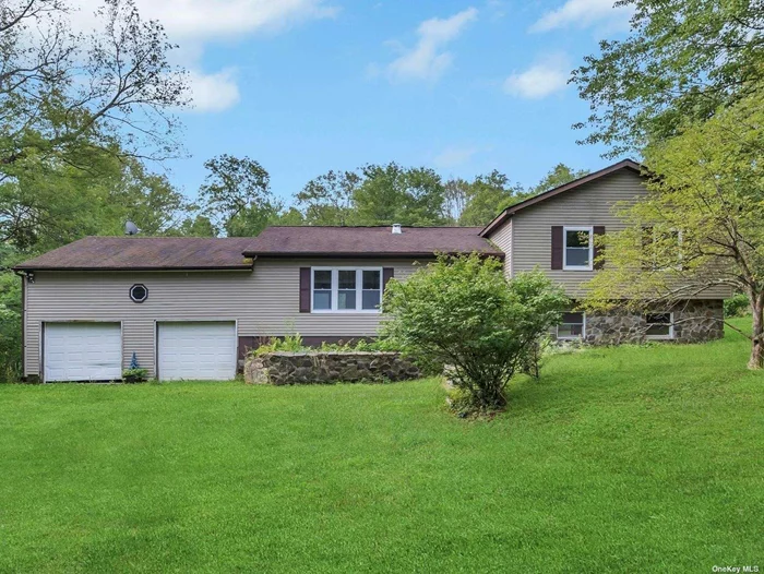 Welcome to Clinton Corners in Dutchess County. Just a few miles outside of the Village of Rhinebeck offering tons of privacy and the beauty of nature all around you on this 5.13 acre lot. Newly renovated with open concept floor plan features a large gourmet kitchen with white cabinets, Quartz countertops, stainless steal appliances, tons of cabinet and countertop space and a large center island for extra seating. Dining Room with sliding glass doors out to large raised deck. Large living room with tons of natural light. The second floor features a Primary bedroom with designer full bath, 2 additional bedrooms and main hallway designer bathroom. Hardwood floors and recessed lighting throughout, Ductless AC. 2 car attached garage. Just a short distance to Rhinebeck, Red Hook, Wineries, Kingston Plaza. Conveniently located near the Taconic Parkway for easy traveling. Come experience the ideal blend of tranquility and convenience.