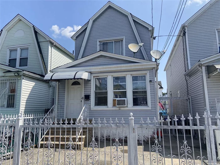 Welcome to this charming 2-family home nestled in the vibrant South Ozone Park neighborhood. Featuring a total of 3 bedrooms and 3 full bathrooms. The basement comes with its own independent entrance, providing added privacy and flexibility and also includes a convenient laundry area. The 2nd level of the home is highlighted by an eat-in kitchen, perfect for family meals. Transportation is a major plus in this location, with easy access to multiple rail lines including the A8, Ronkonkoma, J Nassau St Local, and Hempstead lines. Bus routes such as Q10, Q112, QM18, and Q41 further enhance your commute options, connecting you effortlessly to the rest of the city.