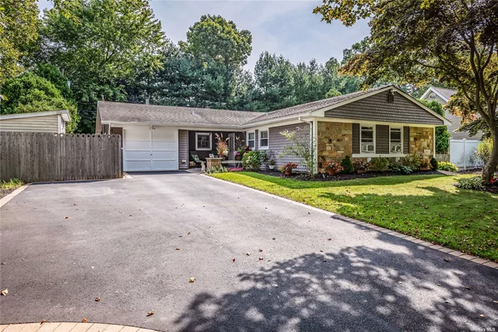 Great Buckingham ranch in the highly sought after T-Section development with sidewalks and sewers. Updated kitchen.. New bathrooms. All nice sized rooms. Park-like backyard. Convenient to Smithaven Mall, SUNY Stony Brook University and Hospital. Hurry, this one won&rsquo;t last