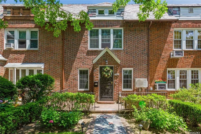 20&rsquo; wide brick townhouse in the heart of Forest Hills. Gut renovated, new floors, roof, walls, raised 8&rsquo;6 ceilings on first floor. 9&rsquo; ceilings on second floor, new plumbing, electric, Pella windows, Navian thankless gas boiler, 2 private parking spots, large 18&rsquo; X 20&rsquo; deck. 6 split units for heating and cooling. 3 bedrooms, 3.5 bathrooms, finished walk out basement w/sep entrance. Custom kit w/stainless steel apps. Double oven, hood, double door frig, in drawer microwave, farm sink. Primary bedroom has W.I.C. & bath w/rain head shower and heated flrs. Hallway bath has jacuzzi tub, electronically controlled skylight with rain sensor to close automatically and heated flrs. 2 additional bedrooms w/closets, Living room, Dining room with sliders to rear deck, half bath, Combo kitchen w/Quartz island. Bsmnt has family room, guest bed, full bath w/heated flrs, laundry, storage, boiler, 4 blocks to tennis stadium, 2 block to shopping, 4 blocks to P.S. 144, 7 blocks to LIRR, 8 blocks to subway on 71st Ave