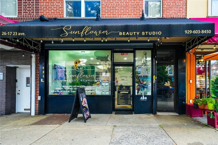 Sunflower Beauty Studio, located at 26-17 23rd Ave, Astoria, New York City, presents a fantastic opportunity for beauty professionals to acquire a flourishing business in a vibrant neighborhood. One of the lowest rent in such vibrant neighborhood just paying $3050 a monthly. 3 more years remaining on the current lease and available to renew. This well  established modern studio offers a full range of beauty services, including face and body, hair, micro-blading, laser hair removal, clinical facial, carbon peel, natural wax, lash extensions, acne treatment, lip blush, lashes and brows, and is equipped with high-quality equipments and an extensive product inventory. Recent renovations have elevated the studio&rsquo;s aesthetic, providing a fresh and welcoming atmosphere for clients. Operating with a steady customer base, Sunflower Beauty Studio has generated a healthy average annual income, making it a profitable venture for the right owner. The studio also features a streamlined POS system for efficient payment processing. If you are looking to own a well-located, turnkey beauty business with growth potential, Sunflower Beauty Studio is an opportunity not to be missed.