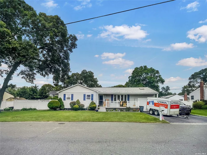 Welcome home! This beautiful, well-maintained, expanded ranch home has all the amenities you&rsquo;re looking for. This home boasts a large eat-in kitchen, four bedrooms, and two newly renovated bathrooms. It has both a living room, a formal dining room, and a large family room. Relax after a hard day&rsquo;s work in the master bath steam shower, or take a bubble bath in the stand-alone tub. The master bedroom and bath are wired for devices with smart connectivity capabilities, including touch light switches connected with Alexa. All appliances are stainless steel, including a new large-capacity LG wash tower. Outside, you will find an entertainment Oasis with a Trex deck, paved patio, and a newly refurbished/new liner inground swimming pool. Other features of this beautiful home include the following: An unfinished basement, plenty of closet space, a large yard with vinyl fencing, 6 6-zone inground sprinkler system, 4 skylights, and custom blinds. Finally, location, location, location! With easy access to Sunrise Highway, route 97, and interstate 495, this home is conveniently located less than five minutes to the Gateway Plaza Shopping Center containing major brands like Home Depot, Marshalls and Best-buy. You&rsquo;re only 7 min from downtown Patchogue nightlife and the LIRR. This is a great home for a growing family in a great neighborhood with friendly neighbors.