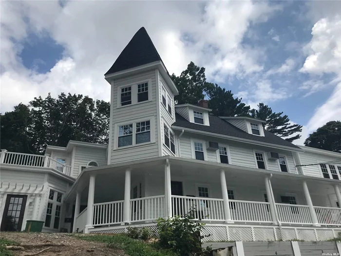 One of the most beautiful rental properties in all of Northport directly across from the harbor. This Historic Home was custom-built in 1880. With its High Ceilings, Wrap-around Porch, and Intricate Woodwork, its features are Magnificent. There are 6 units in all, 5 in the Main House and 1 Cottage behind the House. All with Unobstructed and Spectacular Water Views. Each unit is Stunning, from the smallest to the largest. Gorgeous Wood Flooring and Ultra-Modern Amenities make these apartments the most sought-after in Northport Village. The Entire Home was completely renovated in 2018 while keeping most of the Beautiful rich and detailed woodwork of the original era. Renovations and upgrades include New Windows, New Air Conditioning Units, Plumbing, Electric, Gas, Roof, Hardie Board, Siding, Kitchens, Bathrooms, Appliances, Floors, Doors, Remodeling, and well-designed Landscaping. There are 8 Designated Private Parking Spots. Each unit with completely independent air conditioning, electric, gas heat, washer/dryer, individual gas boilers, and hot water heaters. All with state-of-the-art appliances, original refurbished wood floors, beautifully detailed and original *non-usable* fireplaces (village code), and some with beadboard and high ceilings. 4 of the units have their own private outdoor space. Net Operating Income estimated at $192, 000.00, inclusive of market rate for one of the apartments which is rented to a family friend for $1, 200 per month below market. All Apartments Fully occupied.