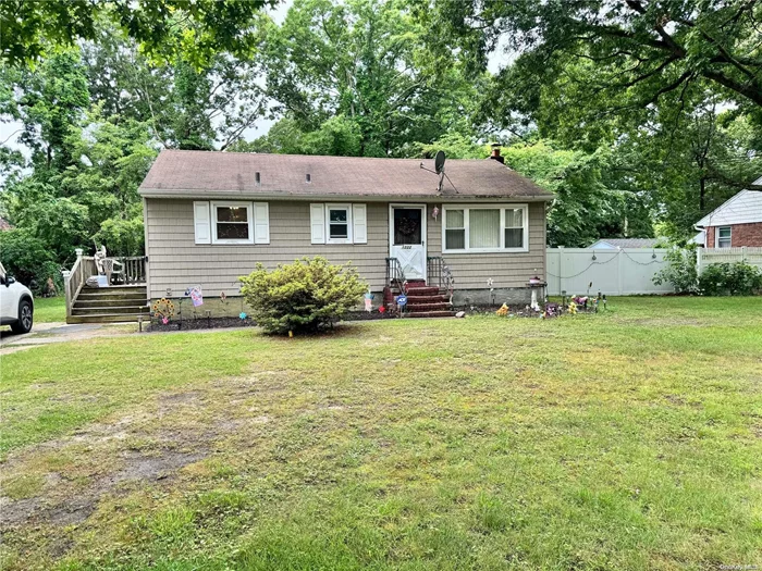 Quaint Ranch with spacious property. Three Bedrooms and 1 Full Bathroom with a finished basement with OSE. Backyard has a patio.