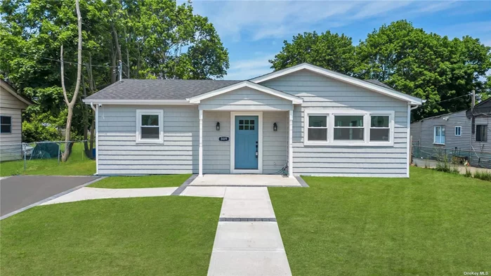 Welcome to this beautifully renovated ranch-style home, meticulously stripped to the studs and masterfully rebuilt. Step inside to discover a grand open-concept living space with soaring vaulted ceilings. The modern kitchen is a chef&rsquo;s dream, featuring stainless steel appliances, a stunning quartz island, butcher block counters, and elegant shaker cabinets.The private primary suite offers a spa-like bathroom and sliding doors that open to an expansive, beautiful backyard. Every detail of this home has been thoughtfully crafted by from top to bottom. This home ensures a brand-new luxury living experience with the added benefit of low taxes. Don&rsquo;t miss this incredible opportunity to own a truly revitalized home. ***Updates: New Windows, New Electric HVAC & Water Heater System (whole house is electric no gas or oil), New 200 amp Electric Panel w/60 amp sub-panel in garage/workspace, New LVP flooring throughout, New Vaulted Roof Design, New Siding, New Driveway, walkway & sidewalk***