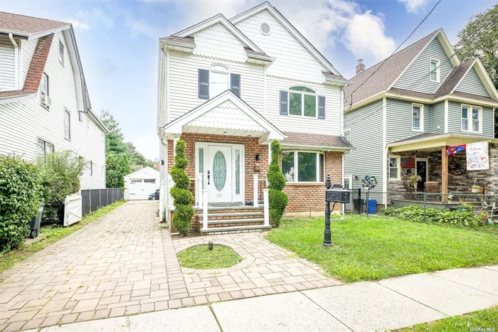 Mother/Daughter. This renovated home offers 5 spacious bedrooms and 2.5 bathrooms. Impressive with its bright and spacious interior this house features beautiful hardwood floors on both the 1st and 2nd levels. The 1st floor has 3 bedroom/1.5 bathroom with living room, dining room & kitchen. The 2nd floor has 2 bedrooms and 1 bathroom and also features a large sitting room and wet bar. There is a finished basement. There is a washer and dryer on each level for convenience. Private backyard. House has owned outright solar panels, a generator and a heated driveway. There&rsquo;s also a detached one-car garage. There are 2 CAC zones, a hot water heater, and boiler. Move-in ready!