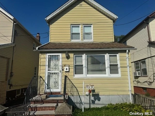 Queens Village Charming 3 bedroom 1 bath Colonial. First floor has a front room ideal for office, open LR/DR and kitchen. Second floor has 3 bedrooms and 1 bath. Bring your vision and personal touch to customize this home. Sold as is.