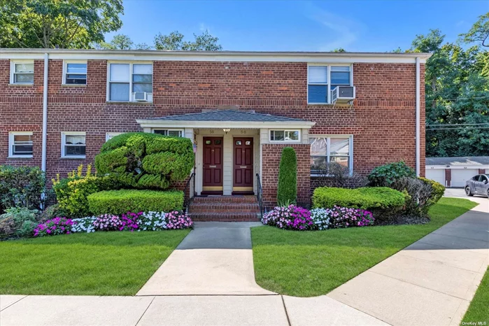 Bright 2-bedroom unit in Roslyn Gardens. This second-floor apartment with a separate entrance offers an L-shaped living room, kitchen, hardwood floors in the living/dining area, and 1 bath. Minutes to LIRR, shopping, schools, and parkways. Laundry facilities and public and street parking nearby. Waiting list for Assigned parking.