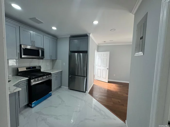 Fully renovated Brand new everything 4 bedrooms 2 bathrooms energy star appliances ready to move immediately apt for rent .Close to public transportation , schools shoppings .