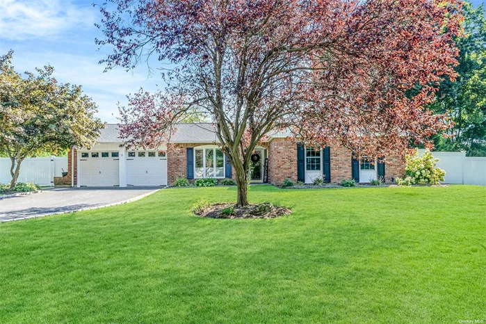 Diamond Open Floor Plan with Wood Floors Throughout. Walk Into This Beauty and Look Straight Through the Large Formal Dining Room to the Private and Fully Fenced Tranquil Backyard Featuring Salt Water Built In Pool and Newly Refinished Pavers. Enter into the Bright and Airy Kitchen w/Quartz Counters, SS Appls That Opens to the Den w/Magnificent Vaulted Ceiling, Skylight and Wood Burning Fpl. Even More Space Offers Either an Office, 2nd Den or Formal Living Room. Custom Moldings/Woodwork, Lrge Primary Ensuite, 2 Add&rsquo;s Bdrms and Full Bath. Inside Entry from the Oversized 2 Garage and Laundry Room w/Cabinetry. This Home is Updated w/the Finishes and Smart Features Such as Light Switches, Outdoor Lights, Sprinklers and Automatic Dimmers for Today&rsquo;s Buyers! Roof- 2 Years Single Layer, Roth Oil Tank, Peerless Cast Iron Boiler, Pool Liner approx 6 yrs, Pool Filter 1 yr, New Salt Cell, Fence 2 yrs, Windows approx 6-7 yrs, refrig 2 yrs