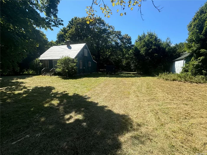 1.23 Acre Property with 43x28 (1204 square-foot) Barn with 18 Ft Ceilings. 3 bedroom 2 bath cape Full Basement. Cash only. Sold AS IS.