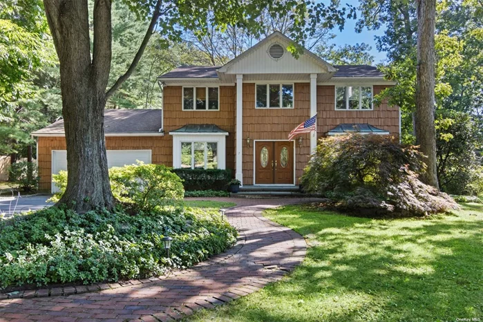 Location! Location! Beautiful 5 Bedroom Center Hall Colonial located in Private Cul-de-sac in sought after Half Hollow Hills School District! Upon entering this remarkable residence, you are greeted by a spacious entry foyer, setting the tone for the elegant and welcoming atmosphere found throughout the home. The kitchen, conveniently located adjacent to the family room, boasts modern amenities and provides a seamless space for entertaining guests. The family room creates a cozy and inviting ambiance for relaxation or entertaining with open concept to formal living room. Formal dining room with butler pantry make entertaining easy. First floor bedroom with full bath plus mudroom area & laundry room. The second floor of this colonial offers a spacious master bedroom complete with an oversized walk-in closet and primary bathroom with tub & walk in shower. Additionally, there are three other generously sized bedrooms and a full bathroom. The full finished basement presents versatile options, with space ideal for remote work or study, as well as a media/workout area, playroom and so much more! Step outside on 1.06-acre property and enjoy sitting on new trek deck overlooking in ground pool and play area. Updated amenities pool Liner, Filter, Pump & Plumbing, Driveway, Wood Floors, Oven, Dishwasher, Burner, Windows & lots more. One of the standout features of this property is its location to major parkways, 40 Miles to NYC, shopping centers, parks, golf courses & dining! Catering to your everyday needs.