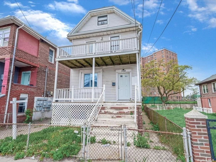 **TWO FAMILY-SHORT SALE** *Delivered Vacant* *Perfect Location - Next To Arverne By The SEA... Low Taxes* **Great Size Detached Property w/ Tremendous Potential & Upside** **Possible Three Family w/ The Proper Permits** **Perfect For Extended Families &/or Investors** Welcome to this 4-bedroom, 2-bathroom w/ basement & driveway two family. This gem offers space & convenience. Located close to major roadways, Schools, Religious Centers, and shopping making traveling easy. The main floor boasts an Entry Foyer, Open Concept Kitchen/Living Room/Dining Room, Kitchen w/ Outside Entrance To A Deck In The Backyard. The second floor Has A Open Concept Kitchen/Living Room/Dining Room great Size bedrooms w/ A Balcony off Of it. The Third Floor Has Two Bedrooms. The basement is full unfinished w/ a kitchenette, a shell of a bathroom, two bonus rooms & a separate entrance... This Property is generous with space... Outside, there is a long driveway leading to a detached storage shed provides for great parking and extra storage as well as a great size backyard. Enjoy easy commuting and prime location. Don&rsquo;t miss out on this opportunity