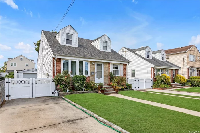 Renovated Cape with Modern Features. This beautifully updated Cape offers a perfect blend of comfort and style. Freshly painted with gleaming hardwood floors, the home features new wall-to-wall carpeting on the second floor. The kitchen, updated 12 years ago, has granite countertops, while the first-floor bath was remodeled around the same time. The second-floor bath is more recent, just 3 years old. Recent improvements include a new first-layer roof, a front bay window, and new basement windows. The home is equipped with 4 split A/C units for efficient cooling and has a finished basement, currently set up as a gym, with its own split unit. The outdoor space is perfect for relaxation, featuring a covered patio with a new awning, a hot tub, and an 8 x 10 shed for extra storage. The property also has gas heating, a 3-year-old hot water tank, and a front yard sprinkler system. Located close to shopping and transportation, this home is move-in ready.