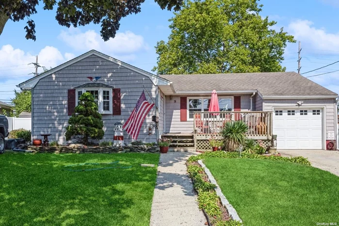 Bigger than it looks! This 3 bedroom, 2 bath ranch has an open floor plan with access to large yard and above ground pool. Large EIK w/ open dining room, living room & family room creates a large gathering space in the heart of this home. Hardwood floors under carpet. Full finished basement with separate heating zone. Home has upgraded electric, central air and 1 car garage plus double driveway on each side of home great for boat or camper. Near all shopping and major transit!