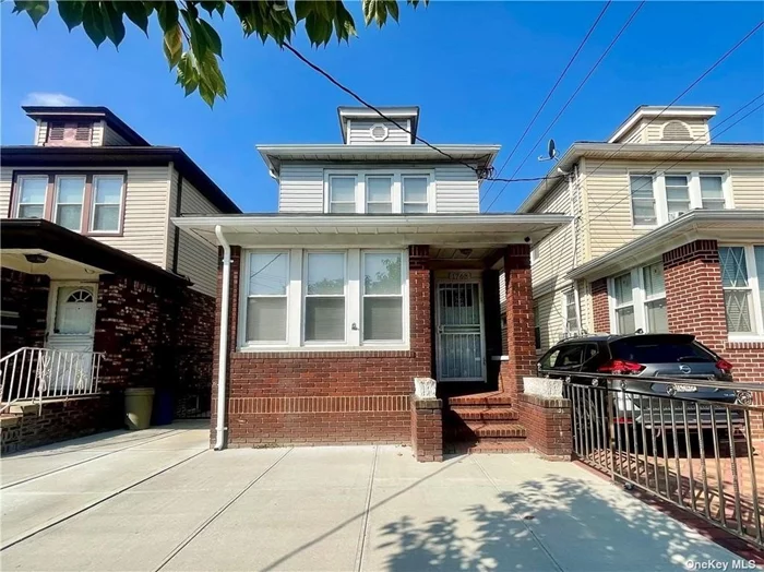 Located in the vibrant East Flatbush neighborhood of Brooklyn, this fully detached brick home is in excellent, move-in ready condition. The first floor boasts a spacious living room, formal dining room, and a cozy eat-in kitchen. There is also a sun room that can be used as a great home office. Beautiful parquet floors run throughout the entire home, adding warmth and character. Upstairs, you&rsquo;ll find three lovely bedrooms and a full bathroom. The semi-finished basement provides additional living space, complete with a laundry area and a second full bathroom, enhancing the home&rsquo;s functionality and appeal. Outside, the property features a private driveway, garage, and a well-maintained backyard, perfect for relaxation or entertaining. Recent upgrades include a newly redone roof under warranty, as well as fresh concrete on the driveway, sidewalk, and backyard. This is a perfect home for those seeking comfort, elegance, and a prime Brooklyn location!