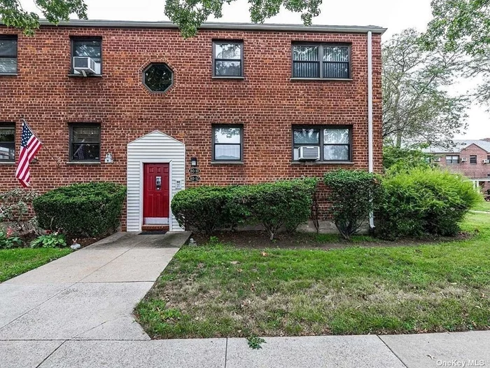 Lovely 3 bedroom (converted to two) 1 bath, move in condition 2ed floor co-op. This is the Top floor unit so no one above you. Set in a beautiful courtyard this property is in a great location! Close to shopping center, NYC Bus, express bus & school! Maintenance includes, gas, heat, electric, water, real estate taxes and Maintenance of the public areas. Laundry room in the lower level of the units next-door. MUST SEE!