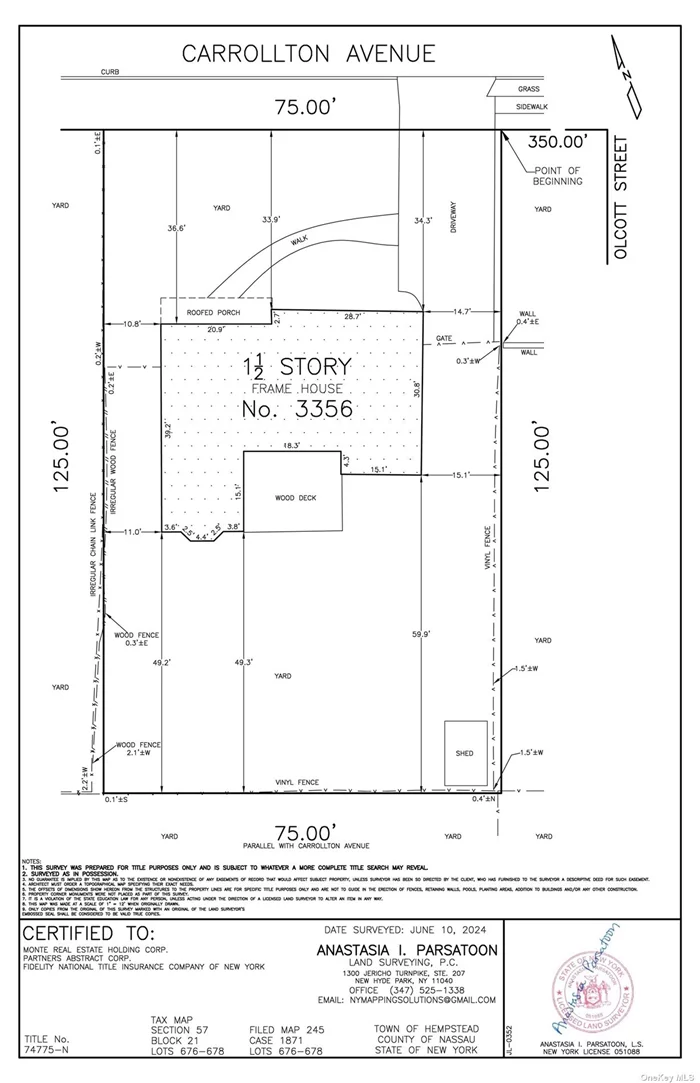 This is being sold as Land. See Attached Survey.