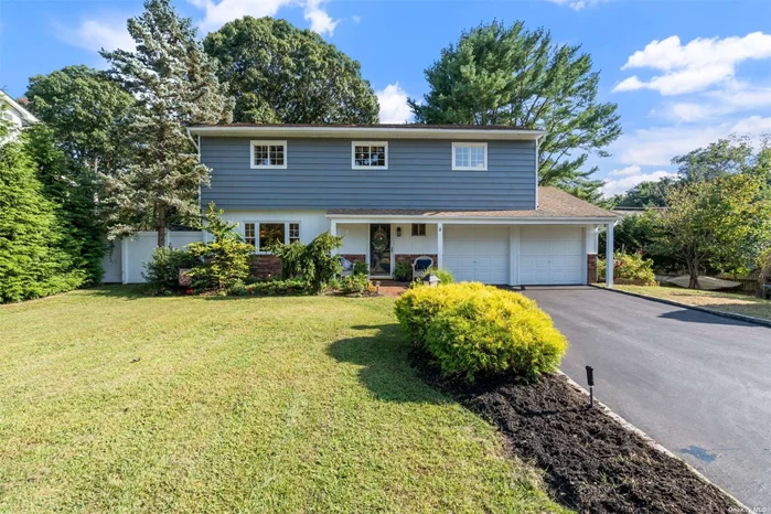 Welcome To This Charming 4-Bedroom, 1.5-Bath 2 Car Garage Colonial Splanch Home, Ideally Situated Just Minutes From Sunken Meadow And Nissequogue River State Park. As You Step Inside, A Grand & Gracious Foyer Welcomes You While Providing A Great Flow To Every Room On The First Floor. This Level Boasts A Cozy Formal Living Room Full Of Natural Light, A Large Den With Custom Stacked Crown Molding & Brick Fireplace Which Adds Character And Warmth To The Home, And The Surround Sound Speakers Provide An Excellent Space For Relaxation And Entertaining. Sliders To The Backyard Complete This Space While Letting The Outside In. The Spacious Kitchen, Equipped With Stainless Steel Appliances And Granite Counter Tops, Is A Chef&rsquo;s Delight. This Modern Culinary Space Combines Functionality With Style, Perfect For Preparing Meals Or Entertaining Guests. Boasting A Very Functional Layout And Generous Size Eat-In Area With Direct Access To The Outdoor Eating Area As Well. On The Next Level, You Will Find Your Formal Dining Room With Its High Ceilings & Large Capacity Waterford Wood Burning Stove With Custom Stone Wall Make This A Wonderful Gathering Area Perfect For Those Chilly Evenings. The 4 Perfectly Sized Bedrooms And Large Bathroom Complete The Upper Level. Step Outside To Discover A Beautiful Backyard Oasis. There Is Truly Something For Everyone! Enjoy The Heated Salt Water Above-Ground Pool, Lounging Area W/Pergola, Lush Gardens & Mature Plantings Including Fruit Trees, Berries, Perennials, And Evergreens That Create A Serene Environment. Let&rsquo;s Not Forget The Fire Pit, Chicken Coop, Dog Run, And 3 Sheds!! The Private Side Yard Features A Charming Tree House And Carved Out Area To Sit Back And Enjoy Nature. A True Outdoor Retreat! This Home Is A Perfect Blend Of Comfort, Style, And Convenience, Offering Everything You Need To Fit Your Lifestyle. Nature Enthusiasts Will Appreciate The Proximity To Kings Park Bluff And Boat Ramps, Offering Endless Opportunities For Recreation And Relaxation. Commuters Will Find Quick Access To The Sunken Meadow Parkway! All This Is Located Within The Kings Park School District. Come Make This Beauty Your New Home.