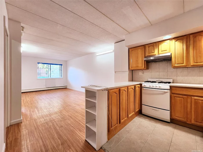 Spacious 1st floor 2 Bedroom Apartment Conveniently located by public transportation (Q12, Q15, LIRR, 7 Train) and lots of restaurants, 24/7 laundromat, etc. 1 Parking Spot included in the rent and tenant pays all utilities except water.