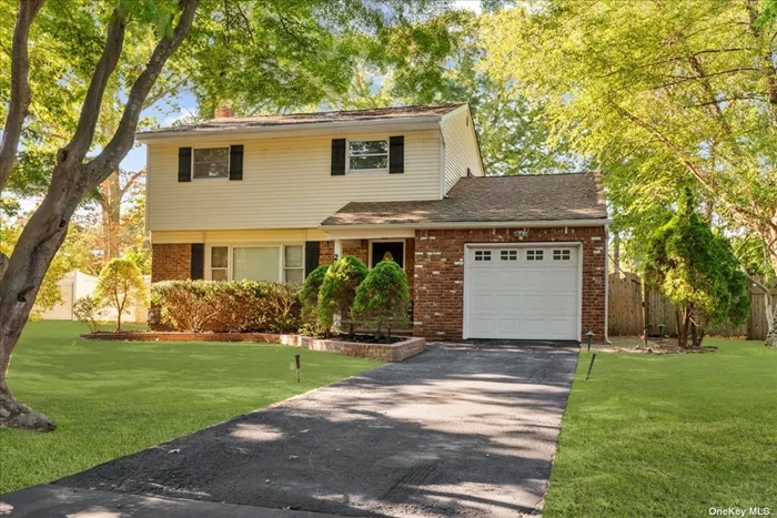 This beautifully renovated Colonial features 4-bedroom, 3-bathroom. Inside, you&rsquo;ll find a brand-new kitchen with soft close cabinets, Quartz countertops, and SS appliances. Following a formal living and dining rooms providing a great space for entertaining with an additional bedroom on the first floor for convenience and a full bath. Upstairs you will find a spacious master suite featuring its own private bathroom, with 2 additional bedrooms and 1 full bathroom. The fully finished basement adds even more living area, perfect for a recreation room or home office. Outside, the property sits on .25 acre lot, boasting an in-ground pool with a new liner, ideal for summer relaxation. A one-car attached garage offers extra storage, and natural gas heating ensures comfort year-round. Located in the Hauppauge School District, this home is move-in ready and the taxes are only $11, 318. DO NOT MISS THIS OPPORTUNITY!!